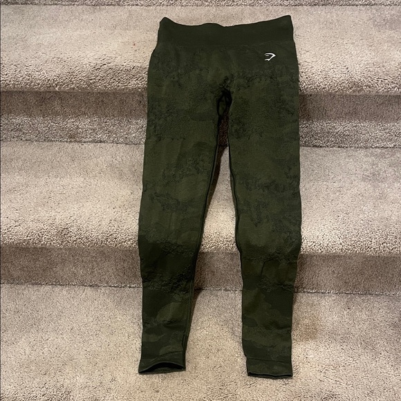 Gymshark Pants - Gymshark Dark Green Leggings